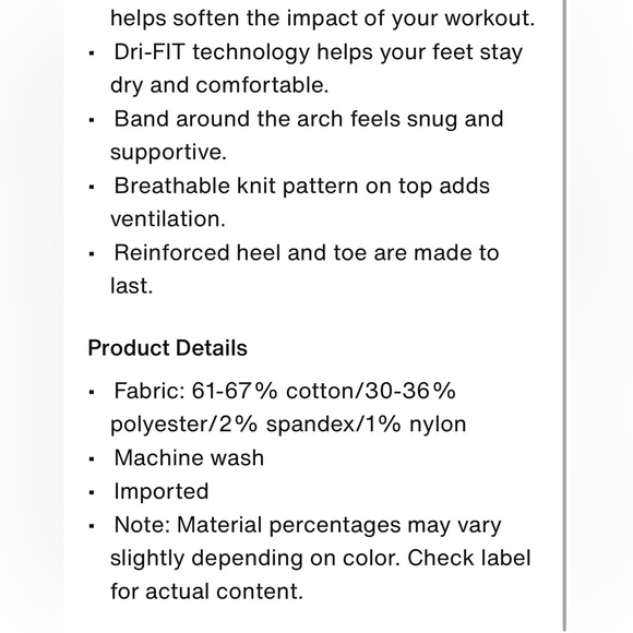 New Nike Everyday Plus Cushioned Training Crew Socks 3 pack neutral color - Picture 6 of 8